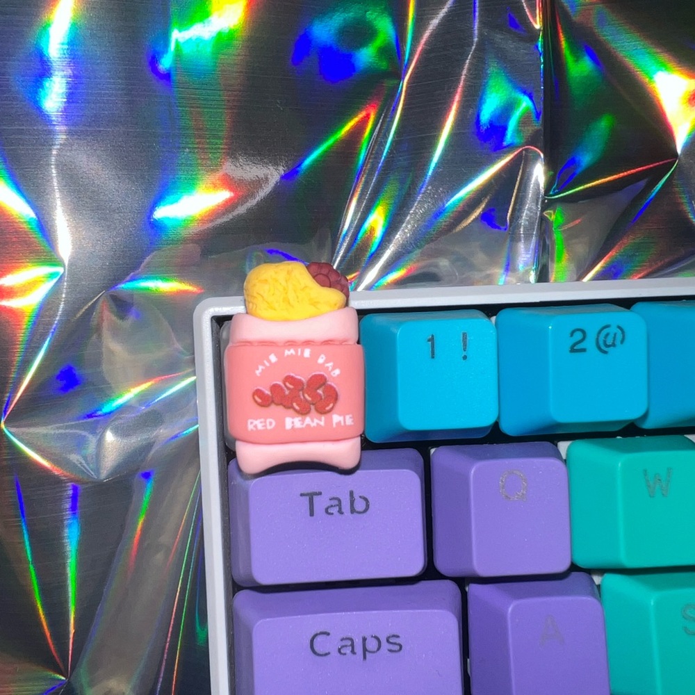 “Red Bean Pie” Custom Keycap